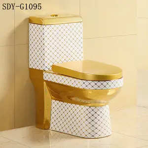 浴室金色 wc 厕所镀金陶瓷厕所黄金厕所配件
