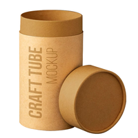 Tube en papier kraft écologique pour emballage de t-shirt boîte d'emballage de sous-vêtements chaussette ronde personnalisée