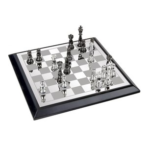 เกมหมากรุกไม้คลาสสิกพร้อมของเล่นกระดาน231X230ในกล่องไม้หรูหรา - Product Image 1
