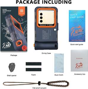 Étui de protection universel professionnel pour téléphone, 2e génération, 15 mètres de profondeur, coque PC antichoc et étanche, support pour appareil photo - Product Image 5