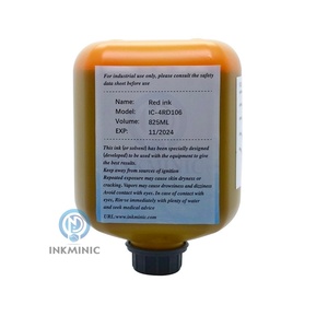 Encre rouge compatible IC-4RD106 825ml avec puce RFID, séchage rapide, solvant pour imprimante CIJ Domino Ax130i Ax350i Ax550i série AX - Product Image 4