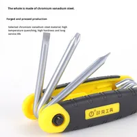 Lot de clés hexagonales pliantes métriques à double extrémité, poignée ergonomique antidérapante, clé Torx portable pour bricolage – Vente en gros fabricant