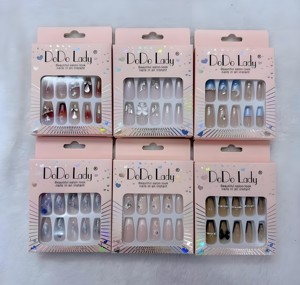Clear Window Eco-Friendly <b>Nail</b> <b>Box</b> with Custom Logo for Press-On <b>Nails</b> Display Cosmetic Packaging for False <b>Nail</b> Sheets - Product Image 1