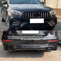 Kit carrosserie d'échappement AMG ABS+PP nouvelle génération pour Mercedes Classe E W213, années 2021-2022, comprenant lèvre avant et lèvre arrière