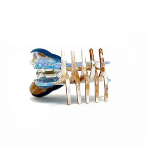 Cute Blue Fashion Custom Acetate Unisex Hair Claw Splice Animal Clip High Quality Personalized Wholesale Hair Accessories - Product Image 4