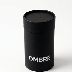 Best Seller All Black Custom Paper Tube Packaging Printed Cylinder <b>Round</b> <b>Box</b> for High-end Perfume Packaging Custom Manufacturer - Product Image 4