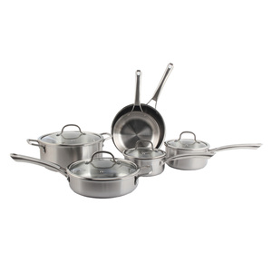 Factory Custom Tri-Ply Stainless Steel Casserole Stock <b>Pot</b> with Tempered Glass Lid Heavy Duty <b>Induction</b> Soup <b>Pot</b> - Product Image 6