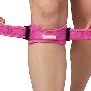 Nuevo producto correa de <span class=keywords><strong>rodilla</strong></span> ajustable con almohadilla de rótula neopreno Powerlifting tendón Brace Flexible protector rótula correa de <span class=keywords><strong>rodilla</strong></span> - Product Image 2