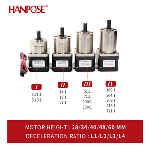 Hanpose มอเตอร์สเต็ป nema17 <span class=keywords><strong>17HS3401S</strong></span>-PG 1.3A 28N ซม. 12โวลต์ L2อัตราส่วนการชะลอตัว14-1 19-1ไฮบริดสเต็ปเปอร์มอเตอร์เกียร์ดาวเคราะห์ - Product Image 3