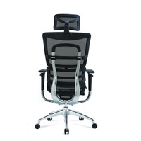 Chaise de bureau pivotante confortable pour ordinateur, chaise ergonomique, chaise en maille respirante avec dossier réglable pour le personnel de bureau