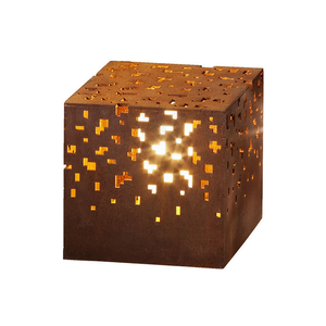 Modern Style Rusty Red Corten Steel Outdoor <b>Lighting</b> Fixture for Garden Ornaments and Home Decoration with Customized Size - Product Image 1