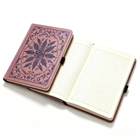 Carnet de notes A5 relié rigide, couverture en cuir PU personnalisée, journal avec bande élastique, cadeau