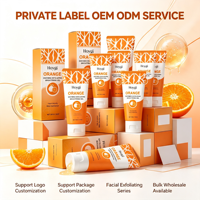 Natuurlijke Oranje Enzymen Gezichts Exfoliërende Gel Zachte Huidpolijstgel Verheldert de Huidtint Verwijdert Dode Huidcellen Groothandel