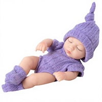 Nouvelle poupée bébé endormie Q7-001 de 7 pouces, poupée Reborn en vinyle souple pleine longueur, 15-30 cm, mini, best-seller transfrontalier, vente en gros disponible