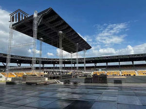 Настраиваемая портативная сценическая платформа, 6-колонная арочная конструкция, фанерная ферма, конструкция для наружных мероприятий, для демонстраций ферм - Product Image 6