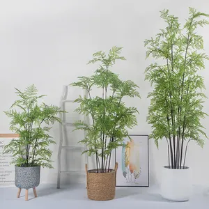 人工シダ植物卸売鉢植えホームオフィス装飾