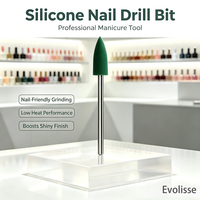 Embouts de perceuse à ongles en silicone et acier inoxydable Evolisse, multi-grains, résistants à la chaleur, haute vitesse, durables, pour manucure et pédicure en salon