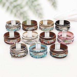 Pulsera de Cuero con Acabado Liso, Regalo para Mujer, Envío Directo, Acero Fundido al Vacío - Product Image 2