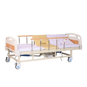 Cama de enfermería manual curvada Ji Sheng PN-M12 para el cuidado de ancianos en el hogar con función de elevación y giro del respaldo - Product Image 1