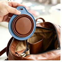 Nouveau modèle – Bol portable et pliable en silicone de qualité alimentaire, personnalisable, pour boire et manger en extérieur (vente en gros)