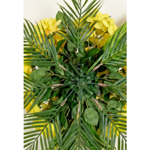 Ramo de Flores Artificiales Amarillas, Guirnaldas Decorativas y Arreglos Florales Colgantes de Pared para Decoración del Hogar, Bodas y Fiestas - Product Image 2