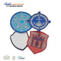 Patchs réfléchissants thermocollants Étiquettes de vêtements avec logo tissé haute densité personnalisées en gros pour uniformes de vêtements de sport