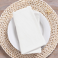 Serviettes en coton pur doux de haute qualité WML003, couleur unie, serviettes de thé de luxe, serviettes de cuisine réutilisables pour usage en restaurant
