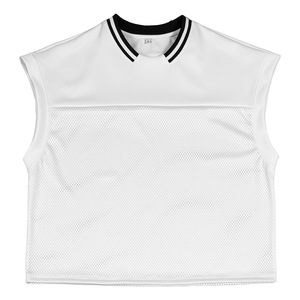 Dreaming Lion Herren Sportliches Ärmelloses Jersey-T-Shirt mit Buchstabenmuster 220g Mesh-Stoff Atmungsaktiv & Locker Sitzend - Product Image 6