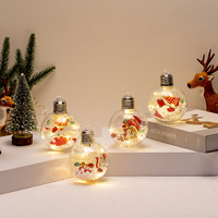 DREA 2026 Nouvelles décorations de Noël en plastique transparent, boules de Noël avec lumières