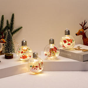 DREA <span class=keywords><strong>2023</strong></span> nouvelles boules de décoration de noël en plastique transparent avec lumières - Product Image 3