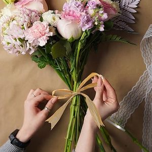 Raffia Giấy Thủ Công Ribbon đóng gói giấy twine, buộc quà tặng, hoa và hàng thủ công - Product Image 4