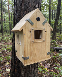 Casetta per Uccelli <span class=keywords><strong>in</strong></span> <span class=keywords><strong>Legno</strong></span> per Esterni con Struttura di Sospensione Rinforzata e Apertura per l'Osservazione - Product Image 1