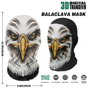 Nouveau design de cagoule coupe-vent Eagle Wolf pour motocyclette Masque facial personnalisé de célébrités en stock - Product Image 4