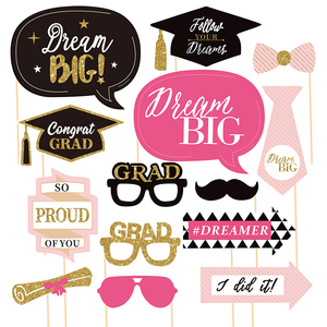 Glitter Graduation <span class=keywords><strong>Photo</strong></span> <span class=keywords><strong>Booth</strong></span> Requisiten Papier Foto rahmen Dekorationen für Herzlichen Glückwunsch Grad Party Supplies - Product Image 4
