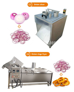 Gebakken Knapperige Uienringen Snacks Maken Verwerkingsmachine Fabriek Automatische Knapperige Uienring Productielijn - Product Image 5