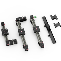 QRXQ RXP45-XY-110 Sistema Robótico de Actuador Lineal de Tornillo de Bolas XYZ Motorizado para Trabajo Pesado con Riel CNC, Mesa Deslizante con Guía