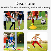 Vente en gros de cônes de disque de sport scolaire pour les jeunes pour l'entraînement au football et au basket-ball Cônes en matériau PE avec sac de transport et support