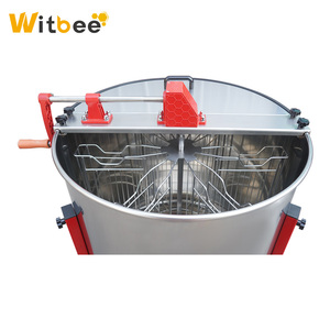 Centrifugeuse manuelle d'apiculture à 6 cadres au meilleur prix avec nouveau moteur en acier inoxydable pour le traitement du miel - Product Image 1