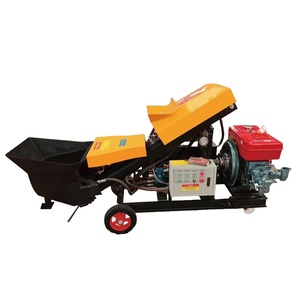 Pompe diesel pour remorque à béton avec télécommande Petite pompe de livraison de béton inclinée Prix Ingénierie et machines de construction - Product Image 1