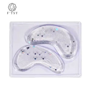 Logo personalizzato sotto la benda sull'occhio vitamina C idrogel Silicone Crystal Gel Sleep Eye Mask per uomo donna Eye Sleeping Mask Sheet Patch