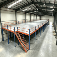 HONGXIN Étagère de mezzanine robuste personnalisable en acier laminé à froid, sans boulons, avec revêtement en poudre, réglable et anti-corrosion
