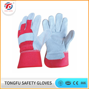 Gants industriels en cuir croûte CE EN388, gants de protection pour l'agriculture, le jardinage, les travaux extérieurs et les travaux lourds - Product Image 4