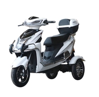Tricycle Électrique Personnalisé pour Adultes à Carrosserie Ouverte, Scooter à 3 Roues 500W 60V 20Ah, Certification CE, Fourniture Directe Usine