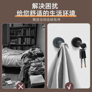 Gancho cilíndrico de aleación de aluminio para pared, sin necesidad de taladrar, para baño, perchero individual, de Suzhou Science Popularization - Product Image 5