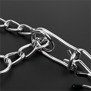 Penjualan laris kerah pelatihan anjing tahan lama desain taktis padat antikulit rantai logam stimulasi Pinch Prong untuk grosir anjing - Product Image 5