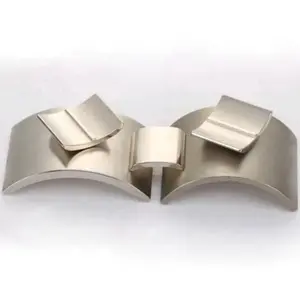 Custom High Performance Arc Shaped Super Strong NdFeB Permanent Magnet For Wind Turbines Generators