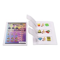 Carte créative Pull Tab Impression numérique Designs gratuits 3 Fenêtre ouverte Win Prize Pull Tab Tickets pour les États-Unis