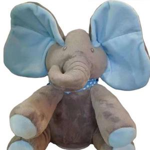 Elefante de Peluche Peek-a-<span class=keywords><strong>boo</strong></span> con Ojos Cubiertos, Eléctrico, Súper Suave, para Aliviar el Estrés, Muñeco Pacificador para Niños, Éxito de Ventas Transfronterizo - Product Image 3