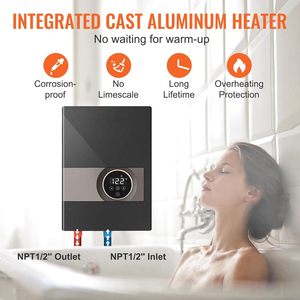 Aquecedor de água sem tanque elétrico, fácil instalação e abastecimento de água 24 horas, para cozinha Banheiro Shower Mall Salon - Product Image 4
