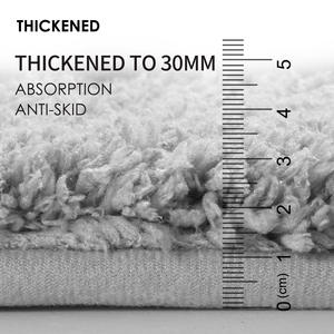 Tapis de bain en polaire Ice Cream, rectangulaire, couleur unie, absorbant, antidérapant, en fibre de polyester, design minimaliste - Product Image 2